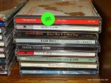 (METAL SHELVES) LOT OF 10 CDS: THE SUPREMES. DIANA ROSS. ETC.