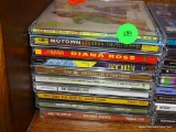 (METAL SHELVES) LOT OF 10 CDS: MOTOWN LEGENDS. DIANA ROSS. THE SUPREMES. THE PRIMETTES/EDDIE FLOYD.