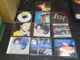 (METAL SHELVES) LOT OF 10 CDS: DIANA ROSS. FRANK SINATRA. THE SUPREMES. ETC.