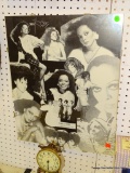 (DIVIDING WALL) UNFRAMED DIANA ROSS COLLAGE: 17.5