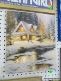 (WALL) THOMAS KINKADE PRINT ON CANVAS 