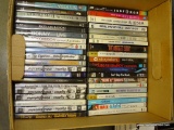 (TABLES) BOX OF DVDS: THE SIEGFRIED AND ROY COLLECTION. BRUCE SPRINGSTEEN. BON JOVI. RICKY NELSON.