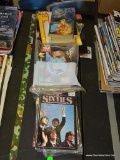 (TABLES) LOT OF MISC. BOOKS: SOME NEWSWEEK MAGAZINES. SOME TV GUIDES. 2 MICHAEL JACKSON TRIVIA