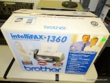 (TABLES) BROTHER INTELLIFAX-1360 FAX MACHINE. IN ORIGINAL BOX.