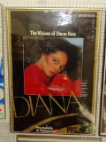 (BACK WALL) THE VISIONS OF DIANA ROSS ALBUM ADVERTISING POSTER IN SILVER FRAME: 28