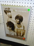 (BACK WALL) DIANA ROSS AND THE SUPREMES NO. 1 HITS ALBUM ADVERTISING POSTER IN PROTECTIVE FRAME: