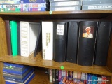 (WOOD SHELVES) SHELF LOT OF 10 BINDERS FILLED WITH VARIOUS DIANA ROSS PHOTOS. THESE WOULD BE AN