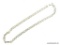 .925 STERLING SILVER UNISEX 22'' FIGARO NECKLACE. 8MM. 38.1 GRAMS