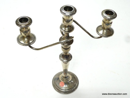 REED BARTON .925 STERLING SILVER CANDELABRA 14'' TALL 11'' WIDE. 3 TIER. 31.47 OUNCES
