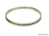 .925 STERLING SILVER LADIES DOUBLE BANGLE. 9.6 GRAMS