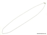 .925 STERLING SILVER UNISEX CABLE NECKLACE 24''. 3 GRAMS