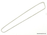 .925 STERLING SILVER UNISEX 5MM DIAMOND CUT 24'' ROPE NECKLACE. 21.3 GRAMS