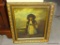 (ROW 2) FRAMED PRINT ON BOARD OF A YOUNG GIRL WITH BASKET. IN BLACK AND GOLD FRAME: 20