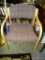 (ROW 3) MAPLE AND UPHOLSTERED OFFICE CHAIR: 24