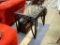 (ROW 1) PAIR OF MODERN METAL AND GLASS TOP END TABLES: 20