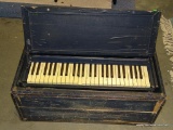 (ROW 2) PORTABLE FIELD ORGAN. IS IN FAIR CONDITION WITH ONLY 1 OF THE KEYS NEEDING TO BE RESET. HAS