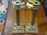 (ROW 2) PAIR OF LARGE VIRGINIA METALCRAFTERS CANDLESTICK HOLDERS: 5