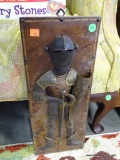 (ROW 3) DECORATIVE WALL HANGING OF A KNIGHT: 7.25