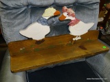 (ROW 3) WALL SHELF WITH 2 CUT OUT GEESE: 24
