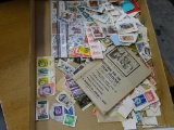 (ROW 1) TRAY LOT OF VARIOUS STAMPS FROM AROUND THE WORLD