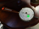 (ROW 1) HANGING BAROMETER AND THERMOMETER