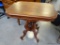 (R2) BEAUTIFUL ANTIQUE WALNUT VICTORIAN LAMP TABLE THAT HAS BEEN PROFESSIONALLY STRIPPED AND