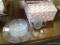 (R2) SERVICE FOR ONE FANTASIA CRYSTAL DINING SET. INCLUDES 1 DINNER PLATE, 1 DESSERT PLATE, 1 SOUP