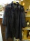 TOP QUALITY BLACK FULL-LENGTH MINK COAT BY JOHN TAUBEN FURRIERS, DALLAS, HOUSTON, AND TULSA. FROM A