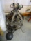 (R3) 2 WROUGHT IRON HANGING LAMPS: 14