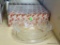 (R4 BAR) PRINCESS HOUSE CRYSTAL 3 QUART CASSEROLE DISH WITH UNDERPLATE. WITH ORIGINAL BOX.