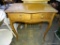 (TABLE) ANTIQUE MAPLE QUEEN ANNE VANITY WITH 2 DRAWERS. HAS KEYS FOR DRAWERS: 30