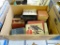 (TABLE) BOX LOT OF VINTAGE BOOKS: ONCE AN EAGLE. DEATH WALKS IN EASTREPPS. GALLOWS ORCHARD. THE