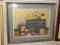 (BW) FRAMED AND DOUBLE MATTED STILL LIFE PRINT OF HOUSEHOLD ITEMS. SIGNED PAT PEARSON. IN GOLD TONED