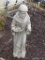 GARDEN STATUE OF SAINT FRANCIS MOLDED FROM RESIN.
