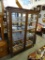 (R1) TOP QUALITY ANTIQUE OAK BEVELED GLASS BOOKCASE CHINA WITH 1