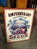 (R1) D.M. FERRY & COs. METAL ADVERTISING SIGN: 15