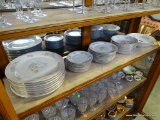 (R1) 33 PIECES OF CROWN MING FINE CHINA: 8 DINNER PLATES. 8 SAUCERS. 8 DESSERT PLATES. 8 SOUP BOWLS.