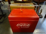 (R1) **RARE** ANTIQUE MODEL A55 COCA COLA COOLER IN THE ORIGINAL COCA COLA CARDBOARD BOX. PRODUCED