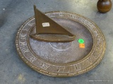(R2) SOLID BRONZE NAUTICAL SUN DIAL 12'' DIA. WOULD MAKE FOR A GREAT GIFT ITEM. RETAIL PRICE $160