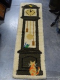 (R2) GRANDFATHER CLOCK HOOK WALL HANGING. APPROX. 60'' X 16''