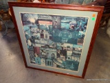 (R6) PROFESSIONALLY FRAMED PRINT OF THE UNIVERSITY OF NORTH CAROLINA AT CHAPEL HILL DATED 1983. THIS