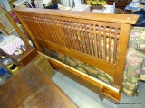 (R3) CHERRY HEADBOARD WITH RAILS BUT NO FOOTBOARD: 66.5