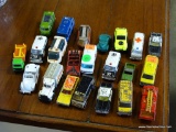(R4) LOT OF 24 VINTAGE TOY CARS FROM THE 1970'S (SOME HOT WHEELS. SOME ZYLMEX. SOME PLAYART)