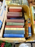 (TABLE) BOX LOT OF VINTAGE BOOKS: BLACK BEAUTY. GRENFELL KNIGHT ERRANT OF THE NORTH. GULLIVER'S