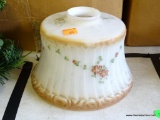(TABLE) VINTAGE LAMP SHADE WITH FLORAL DESIGN