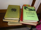 (R6) LOT OF 5 VINTAGE BOOKS: THE BORDER LEGION. 1914. FIELD MARSHAL EARL HEIG. ETC.