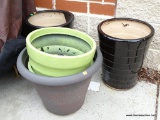 LOT OF FOUR PLANTERS, SEE PICTURES FOR DETAILS