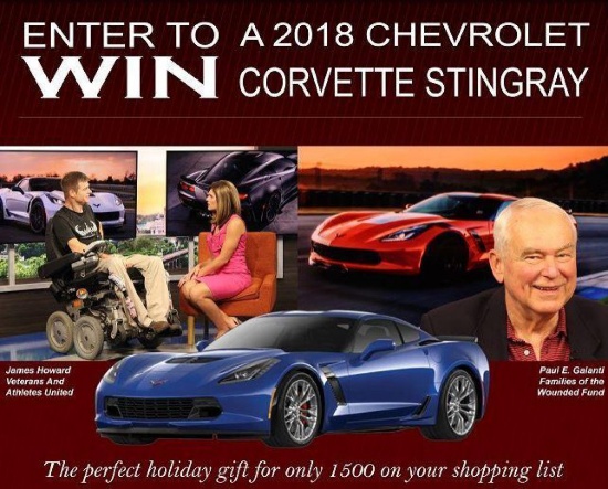 Online 2018 Corvette Raffle.