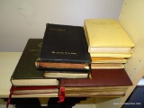 (LR) LOT OF 8 BIBLES. THIS WOULD BE A GREAT LOT FOR SUNDAY SCHOOL TEACHERS!
