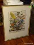 (LR) FRAMED AND MATTED COLONIAL WILLIAMSBURG PRINT 